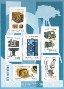 Fotoapparate auf Briefmarken