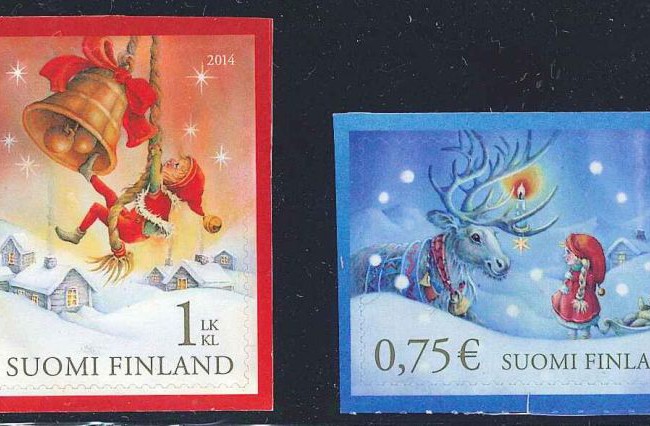 Post Finnland: Weihnachtsbriefmarken 2014, selbstklebend