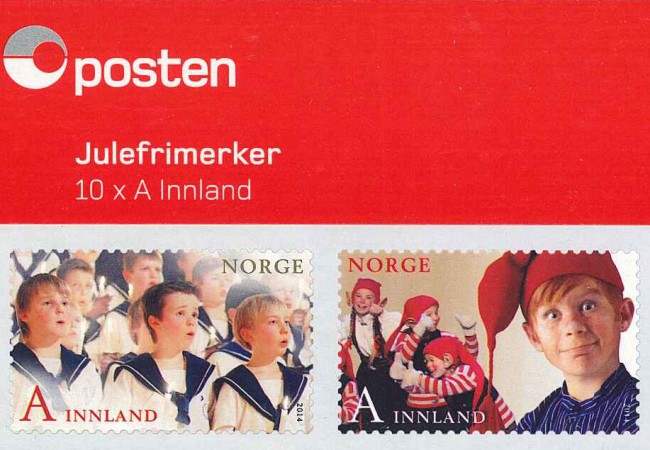 Post Norwegen: Weihnachtsbriefmarken 2014, selbstklebend