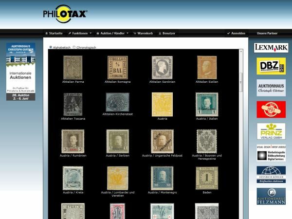 PHILOTAX Online-Katalog