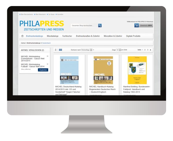 PHILAPRESS startet mit einem Internet-Verkaufsportal für Philatelisten und Numismatiker
