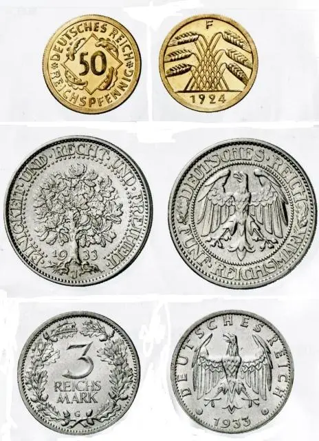seltene Reichsmünzen 1924 - 1933 seltene Reichsmünzen 1924 - 1933