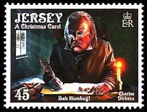 Dickens-Weihnachten-Briefmarke