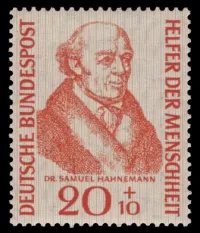 Samuel Hahnemann auf Briefmarke der Deutschen Bundespost