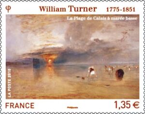 Gemälde von William Turner auf Briefmarke aus Frankreich