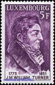 William Turner auf Briefmarke aus Luxemburg