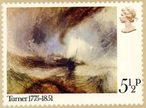 William Turner auf Briefmarke aus Großbritannien