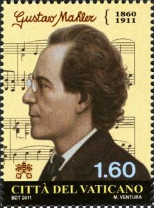 Gustav Mahler auf Briefmarke des Vatikans