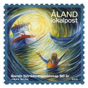 Briefmarke Aland Seenotrettung