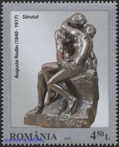 Auguste Rodin auf Briefmarke aus Rumaenien