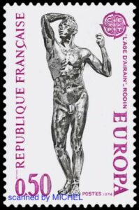 Auguste Rodin auf Europa Briefmarke aus Frankreich