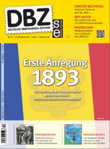 Titel Deutsche Briefmarken-Zeitung 24-2015