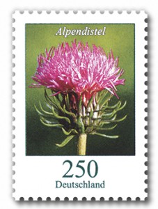 Briefmarke Alpendistel