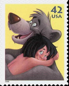 Disneys Dschungelbuch auf Briefmarke aus den USA