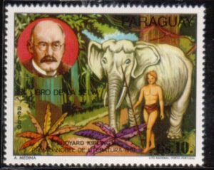 Rudyard Kipling auf Briefmarke aus Paraguay