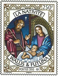 Weihnachts-Briefmarke Wallis und Futuna
