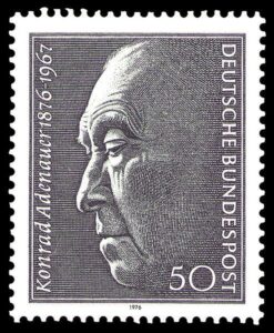 Briefmarke zum 100. Geburtstag von Konrad Adenauer