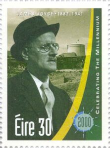 James Joyce auf irischer Briefmarke 2000