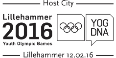 Norwegen Lillehammer 2016 Sonderstempel