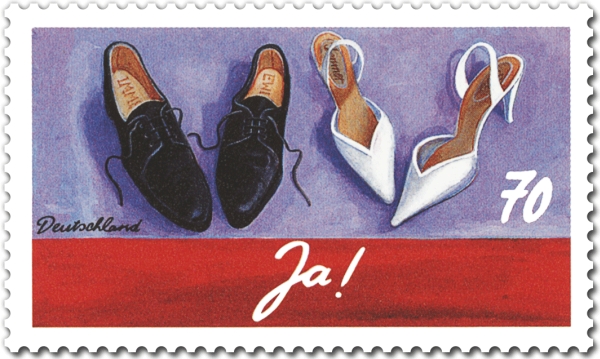Briefmarke Schreibanlässe Hochzeit