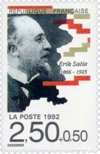 Erik Satie auf Briefmarke aus Frankreich