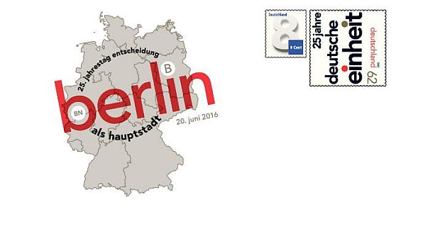 Ganzsache: Berlin wird Hauptstadt