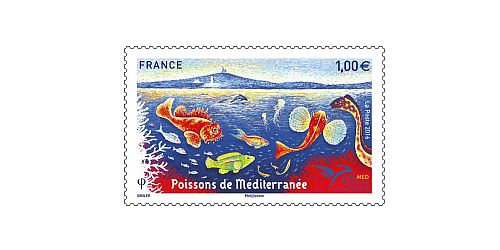 Frankreich veröffentlicht verbindende Briefmarke. 