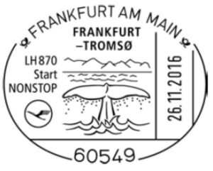 Erstflugstempel Lufthansa