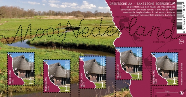 Niederlande Bäche und Flüsse Drentsche Briefmarke 2017