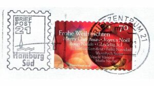 Fehlerhafte Weihnachtsbriefmarke