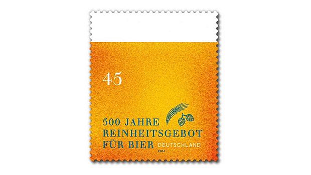 Biersteuer auf Briefmarken