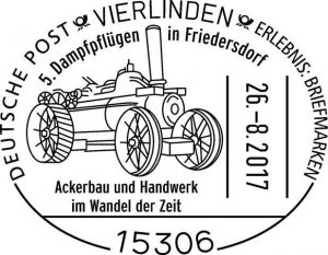 Sonderstempel Dampfpflug Friedersdorf