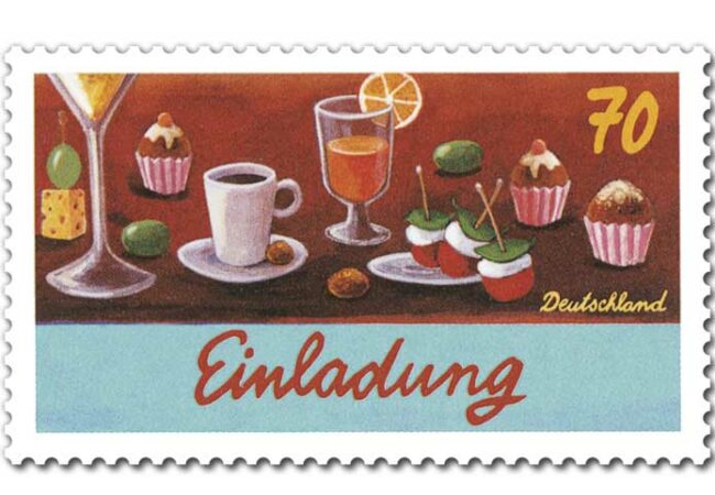 Dauerserie Schreibanlaesse Einladung Deutsche Post zu 70 Cent