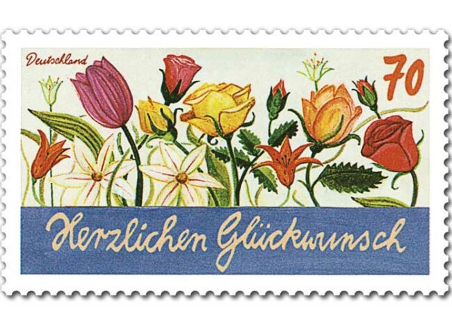 Dauerserie Schreibanlaesse Herzlichen Glückwunsch Deutsche Post zu 70 Cent