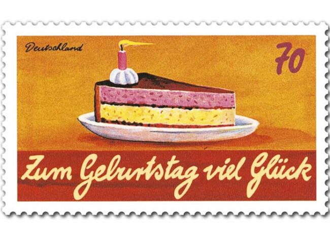 Dauerserie Schreibanlaesse Zum Geburtstag viel Glueck Deutsche Post zu 70 Cent