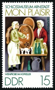 Wein Probe Lese Deutschland Briefmarken Spiegel