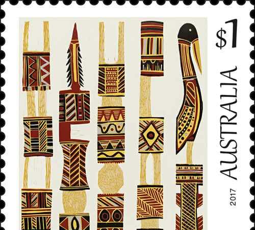 art-of-the-north-bede-tungutalum 1984 Australien Briefmarke Down Under stamp Kultur Kunst (1)