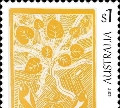 art-of-the-north-bede-tungutalum 1984 Australien Briefmarke Down Under stamp Kultur Kunst (3)