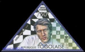 Bobby Fischer Schach Briefmarke Todestag DBZ 1 2018 togo-5026