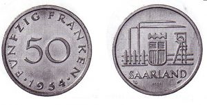 Saarland Muenze Numismatik Deutschland Ausgabe Politik Mark Pfennig (1) Briefmarken Spiegel Maerz