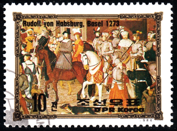 Rudolf I Habsburg Koenig Titelthema DBZ 9-2018 Briefmarke