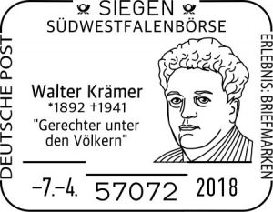 Sonderstempel Siegen Walter Krämer