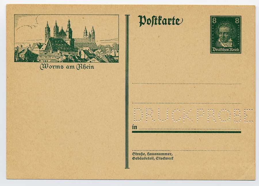 Deutsche Briefmarken Zeitung DBZ Titel Reichstag Worms Rhein