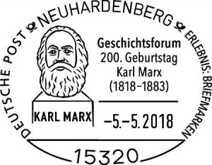 Sonderstempel Neuhardenberg Geschichtsforum Karl Marx
