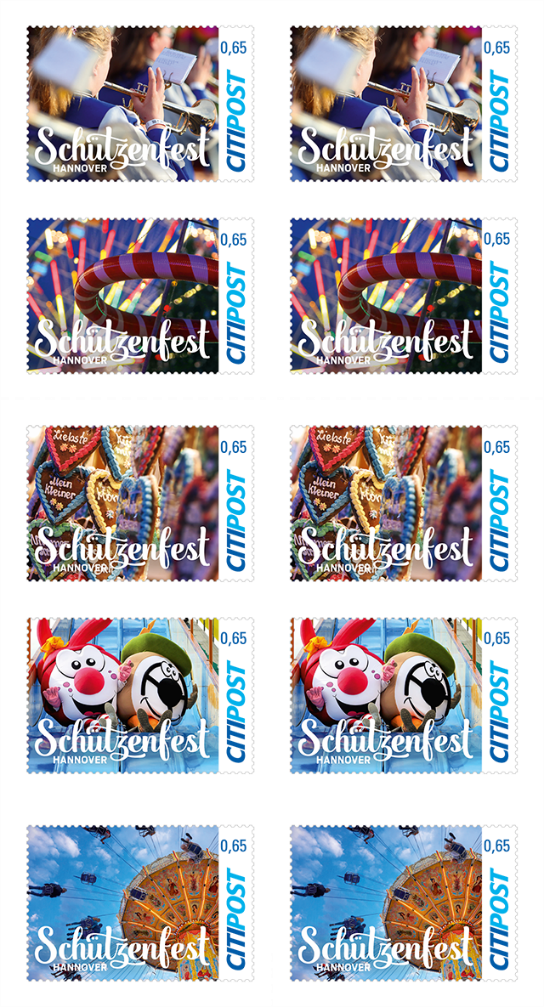 Citipost Schuetzenfest Hannover Briefmarke Neuheit