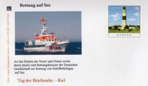Belegbeispiel zum Tag der Briefmarke 2018 in Kiel