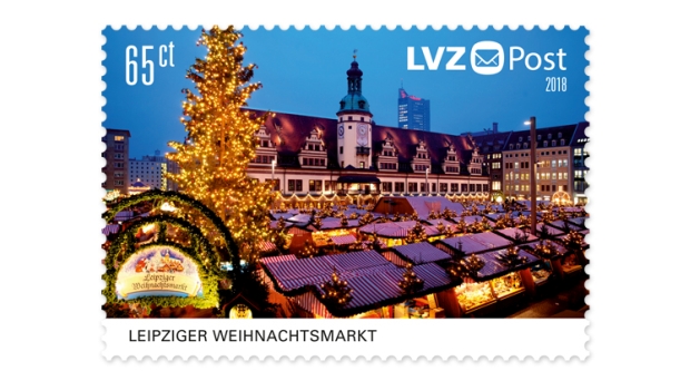 Weihnachtsbriefmarken der LVZ Post