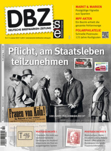 Deutsche Briefmarken Zeitung Cavallini Januar 2019 Lasker Schach