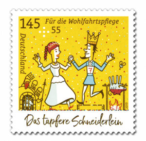 Briefmarke Deutschland Das tapfere Schneiderlein