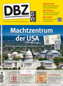 Titelbild Deutsche Briefmarken Zeitung 6/2019 Washington